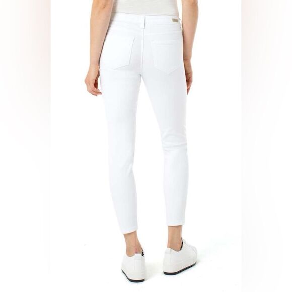Liverpool NWT Abby ankle skinny jeans in bright white size 25 - Picture 3 of 5